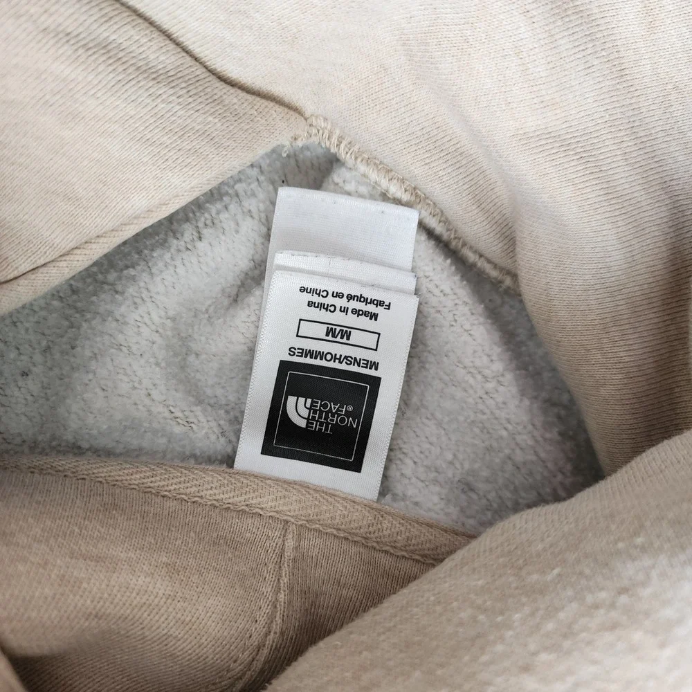 ⭐️ The North Face Mens Half Dome Pullover Hoodie Beige Oatmeal Logo Sweatshirt M